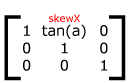 HTML5 canvas transform skew X