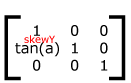 HTML5 canvas transform skew Y