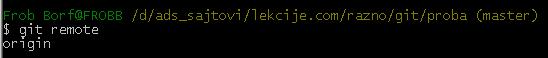 git remote command